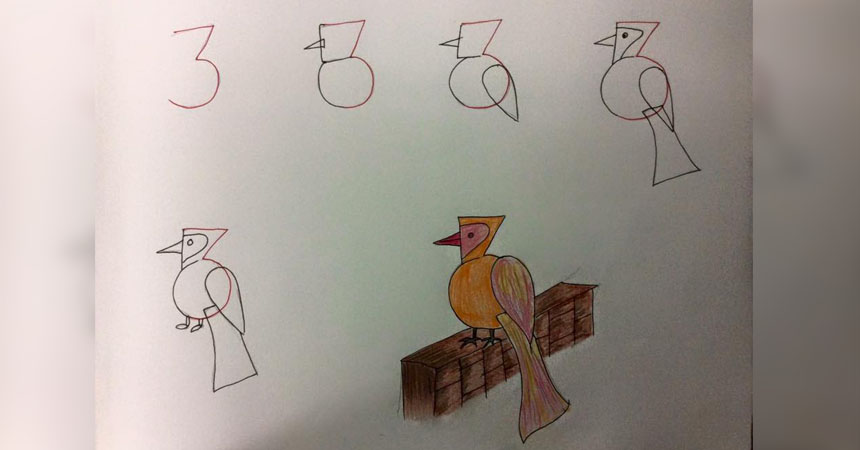  Solo con números y letras puedes enseñarle a tu hijo a hacer lindos dibujos